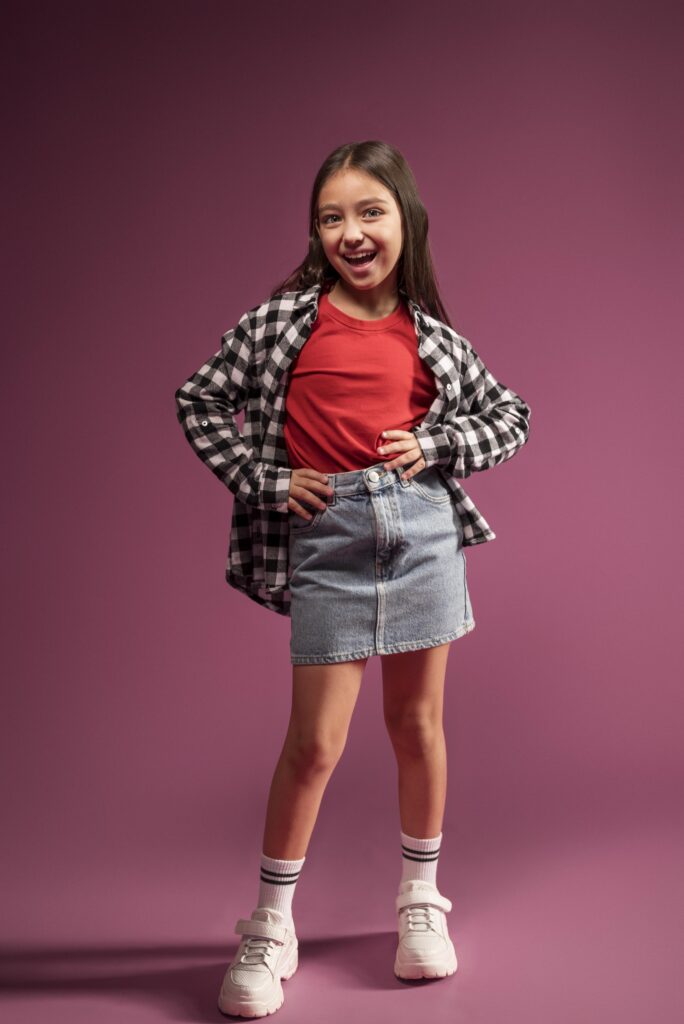 close up cute child portrait